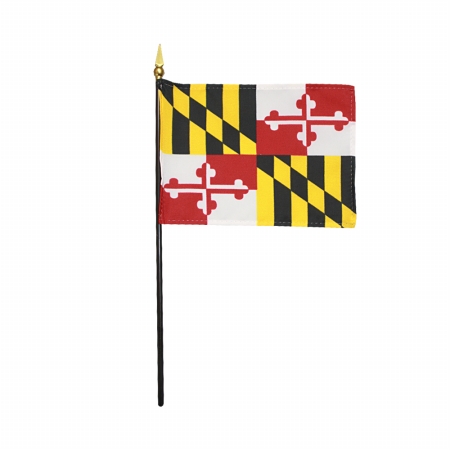 Picture of Annin Flagmakers 150019 4 x 6 in. Eb Maryland Mounted, Pack Of 12