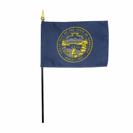 Picture of Annin Flagmakers 150026 4 x 6 in. Eb Nebraska Mounted&#44; Pack Of 12