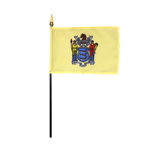 Picture of Annin Flagmakers 150030 4 x 6 in. Eb New Jersey Mounted- Pack Of 12