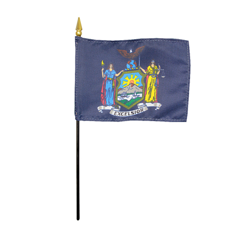 Picture of Annin Flagmakers 150032 4 x 6 in. Eb New York State Mounted- Pack Of 12