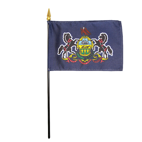 Picture of Annin Flagmakers 150038 4 x 6 in. Eb Pennsylvania Mounted- Pack Of 12