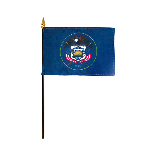 Picture of Annin Flagmakers 150044 4 x 6 in. Eb Utah Mounted- Pack Of 12