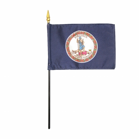 Picture of Annin Flagmakers 150046 4 x 6 in. Eb Virginia Mounted- Pack Of 12