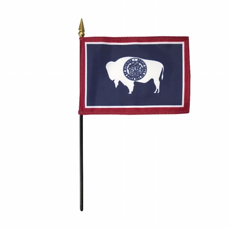 Picture of Annin Flagmakers 150050 4 x 6 in. Eb Wyoming Mounted- Pack Of 12