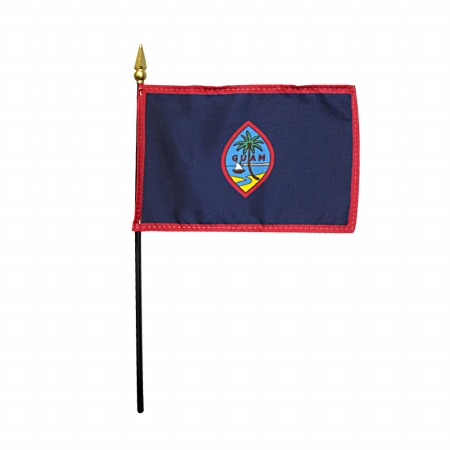 Picture of Annin Flagmakers 150052 4 x 6 in. Eb Guam Mounted- Pack Of 12