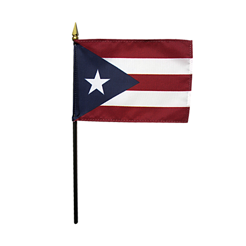 Picture of Annin Flagmakers 150053 4 x 6 in. Eb Puerto Rico Mounted- Pack Of 12