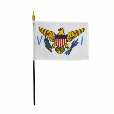 Picture of Annin Flagmakers 150054 4 x 6 in. Eb Virgin Islands Mounted- Pack Of 12
