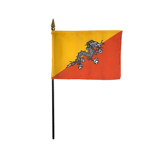 Picture of Annin Flagmakers 210015 4 x 6 in. Eb Bhutan Mounted- Pack Of 12