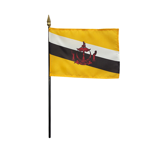 Picture of Annin Flagmakers 210019 4 x 6 in. Eb Brunei Mounted- Pack Of 12