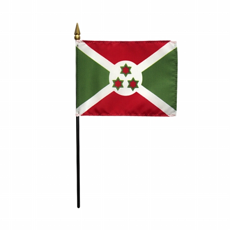 Picture of Annin Flagmakers 210023 4 x 6 in. Eb Burundi Mounted- Pack Of 12