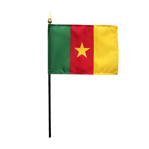 Picture of Annin Flagmakers 210025 4 x 6 in. Eb Cameroon Mounted- Pack Of 12