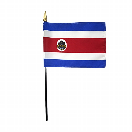 Picture of Annin Flagmakers 210035 4 x 6 in. Eb Costa Rica Mounted - 12 Pack