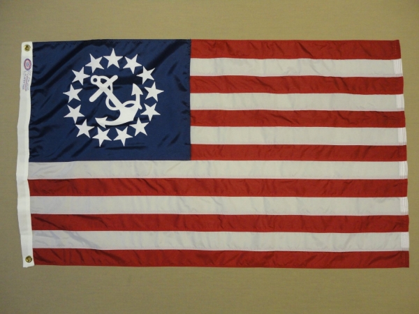 Nylon Glo Us Yacht Ensign 24 x 36 in.