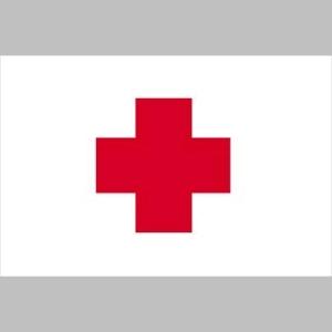 3 x 5 ft. Nylon - Glo Red Cross Flag
