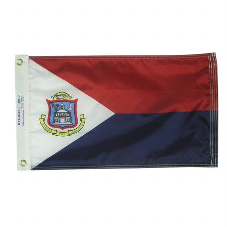 12 x 18 in. Nylon-Glo Sint Maarten Flag