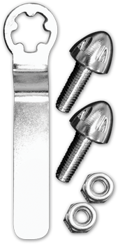 Cruiser Accessories Anti-Theft Steel Fasteners - Chrome