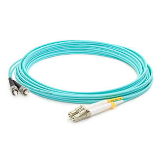 AddOn ADD-ST-LC-1M5OM3 1 m. Laser Optimized Multi-Mode Fiber Duplex Aqua Patch Cable