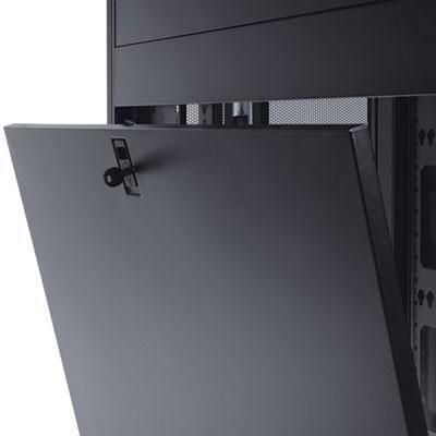 SR48SIDE 48U SmartRack Side Panel - Black - Standard Depth - Key Locking Latch