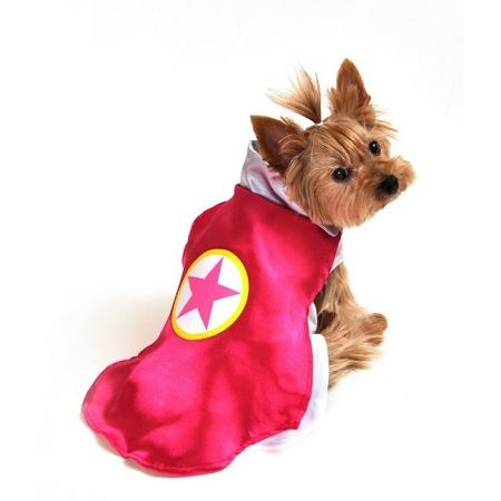 Picture of Anit Accessories EPAP1092-S Superhero Pink Dog Costume- Small
