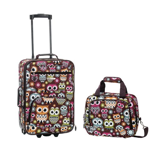 Picture of Rockland F102-OWL Upright Luggage Set - Owl