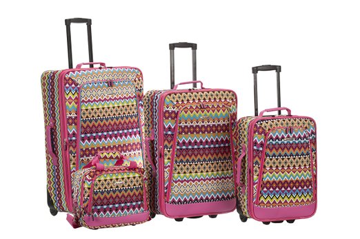 Picture of Rockland F106-TRIBAL Luggage Set - Tribal  4 Pieces
