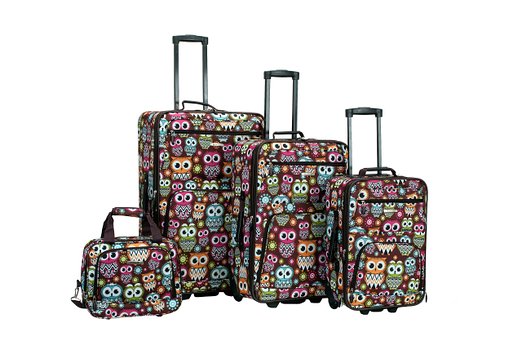 Picture of Rockland F125-OWL Luggage Set - Owl  4 Pieces