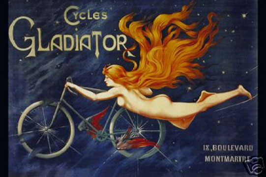 Picture of Hot Stuff Enterprise 3645-12x18-VA Cycles Gladiator Poster&#44; 12 x 18 in.