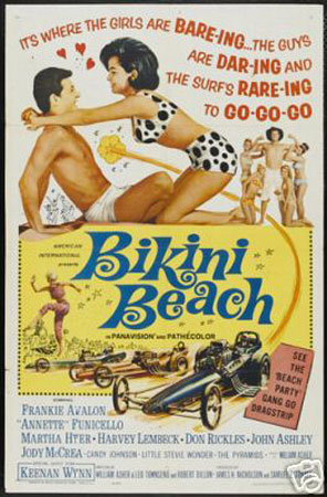 Picture of Hot Stuff Enterprise 6195-12x18-LM Bikini Beach Frankie Avalon Poster&#44; 12 x 18 in.