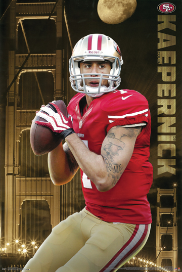 Picture of Hot Stuff Enterprise Z029-24x36-NA 49ers Kaepernick Poster- 24 x 36 in.