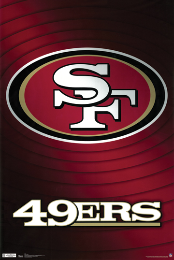Z031-24x36-NA 49ers Poster, 24 x 36 in.