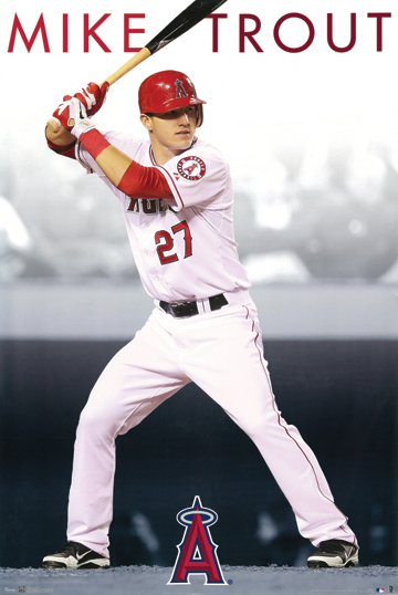 Picture of Hot Stuff Enterprise Z37-24x36-NA Angels Mike Trout Poster- 24 x 36 in.