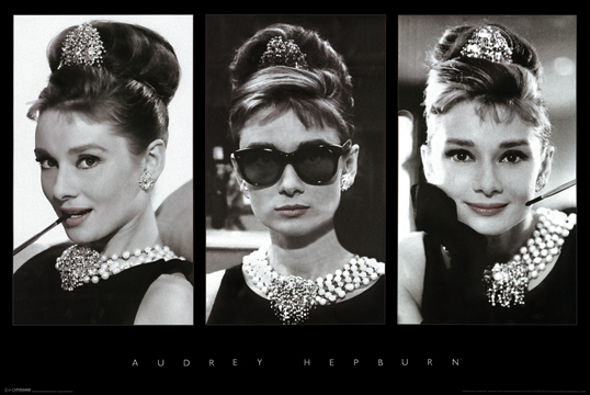 Picture of Hot Stuff Enterprise Z39-24x36-NA Audrey Hepburn Collage Poster- 24 x 36 in.