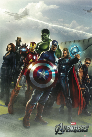 Z41-24x36-NA Avengers Poster- 24 x 36