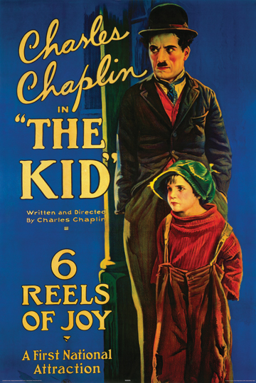 Picture of Hot Stuff Enterprise Z59-24x36-NA Charlie Chaplin the Kid Vintage Style Poster- 24 x 36