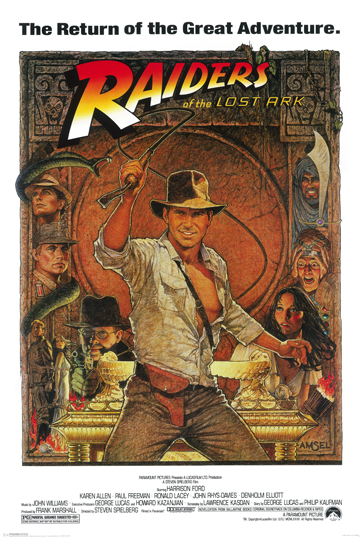 Picture of Hot Stuff Enterprise Z101-24x36-NA Indiana Jones Raiders Lost Ark Poster- 24 x 36