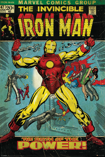 Picture of Hot Stuff Enterprise Z104-24x36-NA Iron Man Comics 2 Poster- 24 x 36