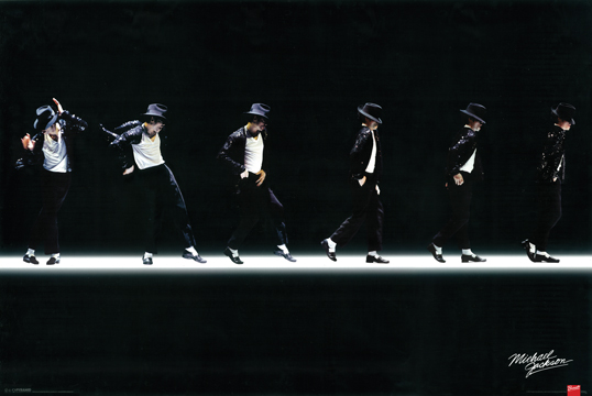 Picture of Hot Stuff Enterprise Z133-24x36-NA Michael Jackson Moonwalk Poster- 24 x 36