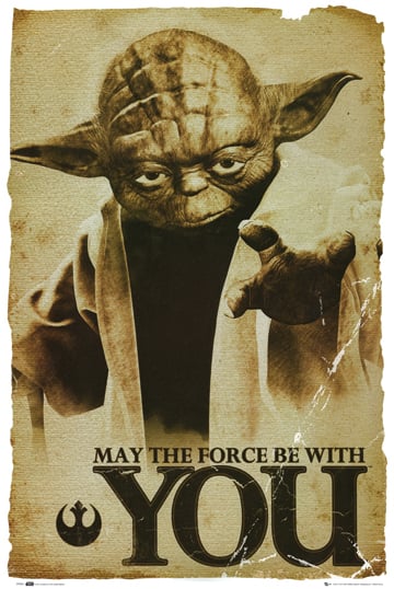 Picture of Hot Stuff Enterprise Z166-24x36-NA Star Wars Yoda Poster- 24 x 36