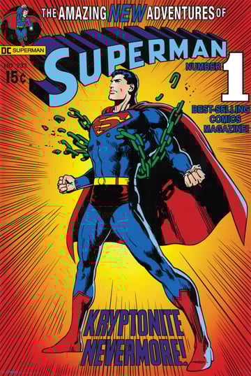 Picture of Hot Stuff Enterprise Z171-24x36-NA Superman Serial Comics Poster- 24 x 36