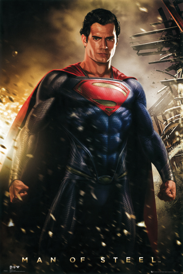 Picture of Hot Stuff Enterprise Z172-24x36-NA Superman Man of Steel Poster- 24 x 36