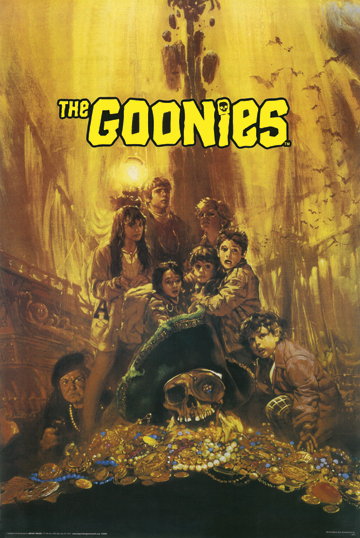 Z182-24x36-NA The Goonies Poster- 24 x 36