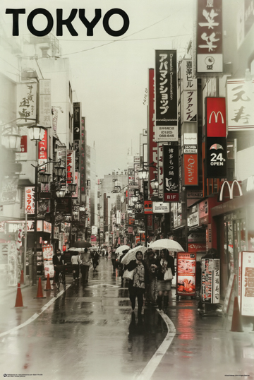 Z198-24x36-NA Tokyo Poster- 24 x 36
