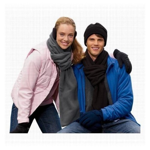 Picture of Living Health Products 35_DC_40105 Eco Fleece Scarf - Black