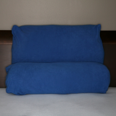 Multi Position Pillow Cover, Fiber Blue
