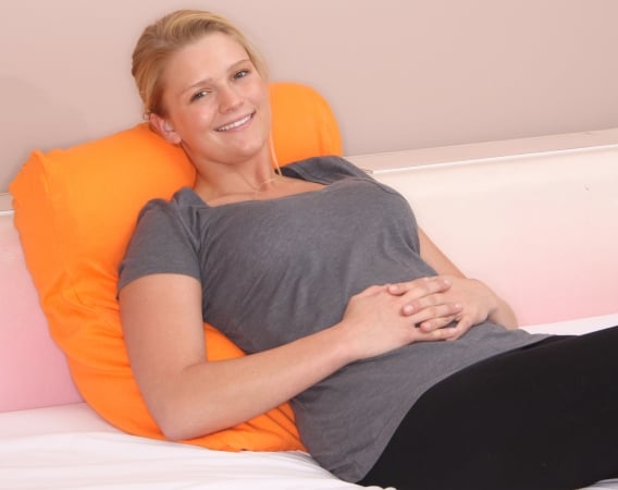Jersey Knit Bed Pillow Cover, Pumpkin Orange