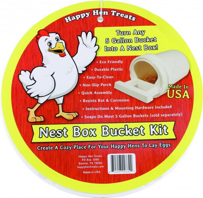 Picture of Durvet - Happy Hen 698885 Nest Box 5 Gallon Bucket Kit - White