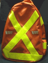 Picture of Bright Ideas RBP3O Reflective Orange Backpack - Safety Vest Style