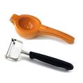 BergHOFF 2211639 Orange Squeezer & Julienne Peeler - 7 In. BergHOFF 2211639 Orange Squeezer & Julienne Peeler - 7 In.