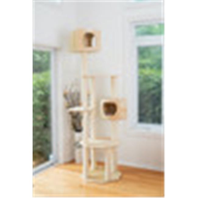 Armarkat Real Wood Premium Scots Pine 85-Inch Cat Tree with Five Levels Two C...
