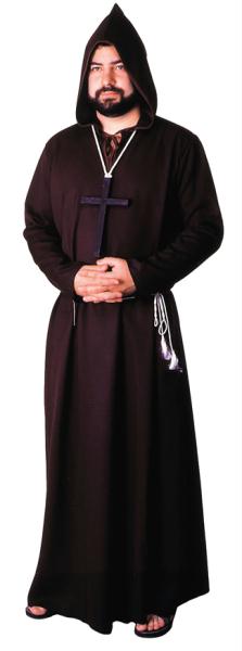 Picture of MorrisCostumes AA05BN Robe Monk Quality - Brown